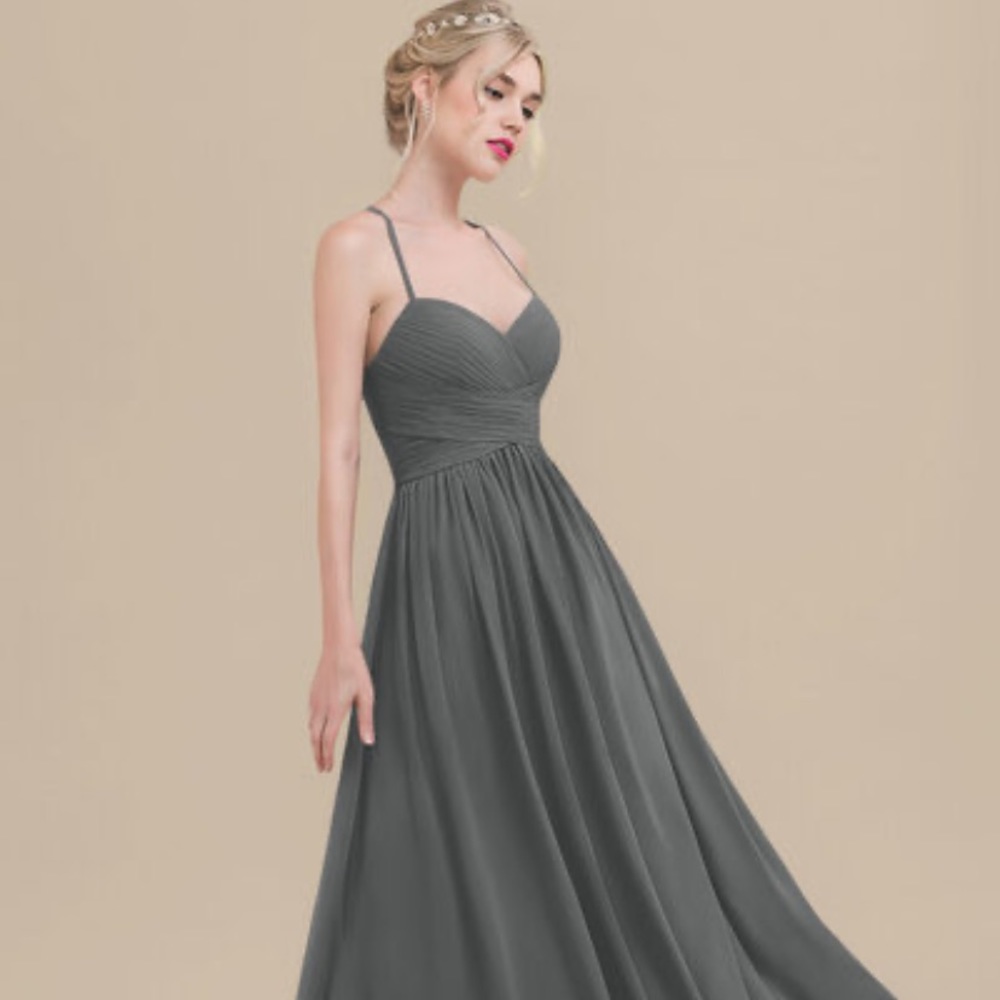 JJs House - Grey Bridesmaid Dress